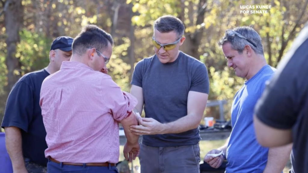 Dem Senate Challenger Brutally Mocked After Hitting Reporter With Shrapnel At Campaign Event Kunce reporter shrapnel